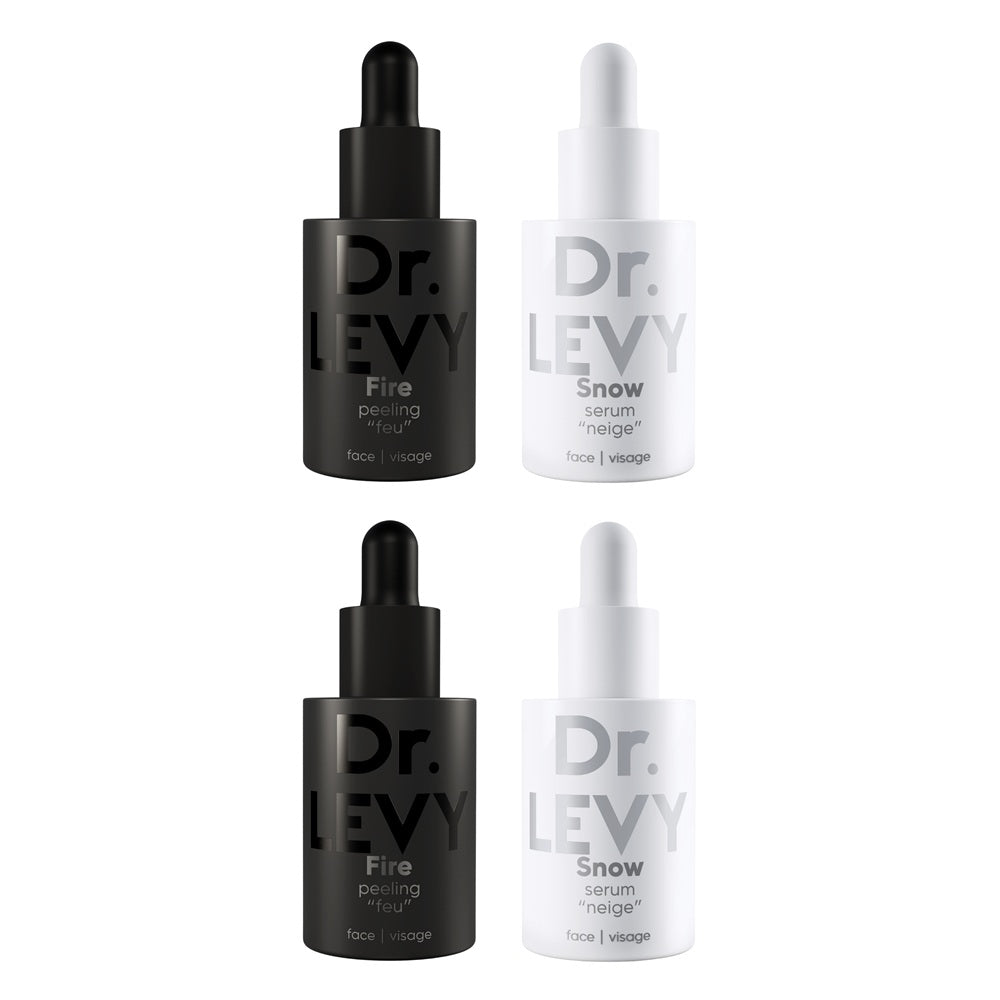 Dr Levy Dr Levy Fire & Snow Peel & Serum 20 day protocol (4 x 10ml) - Skincare Product Photo
